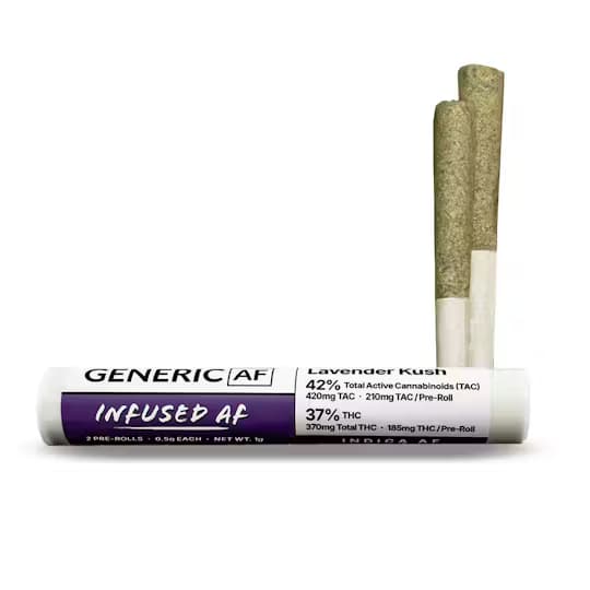 Generic AF Generic AF Lavender Kush 2pk Pre-Roll (Infused AF)