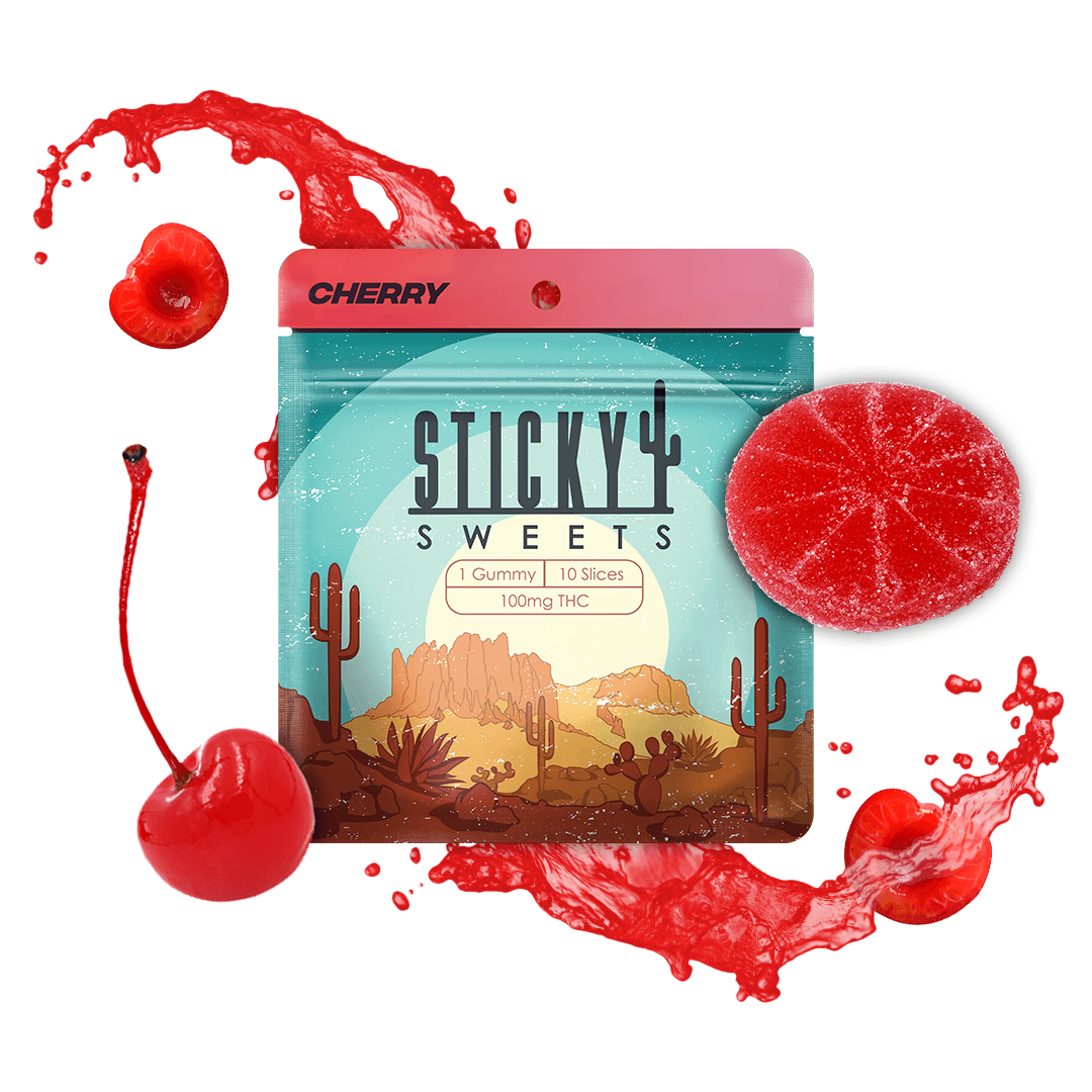 Sticky Saguaro Sticky Edibles Single 100mg: Cherry (H)