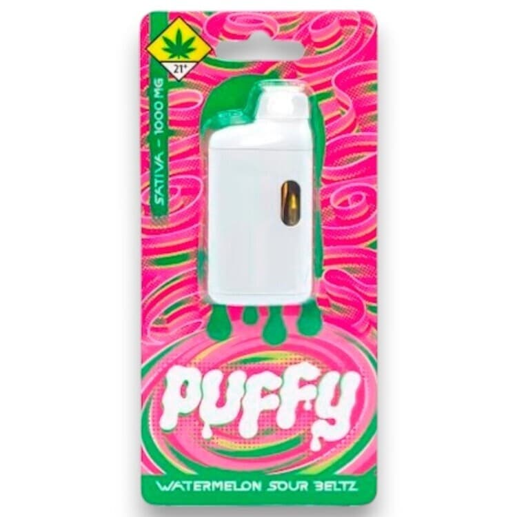 Puffy Watermelon Sour Beltz Flavored Distillate Disposable (Puffy)