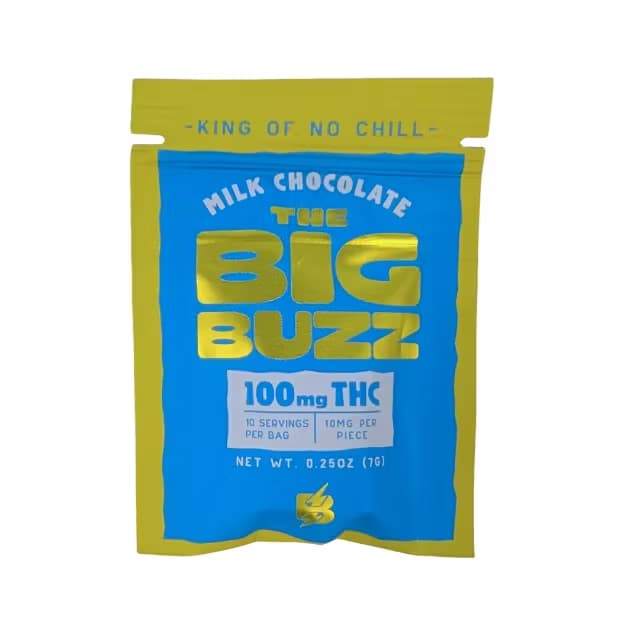 The Big Buzz Mini Milk Chocolate Bar - 100mg