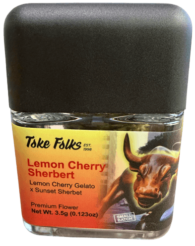 TOKE FOLKS Lemon Cherry Sherbert - 3.5G