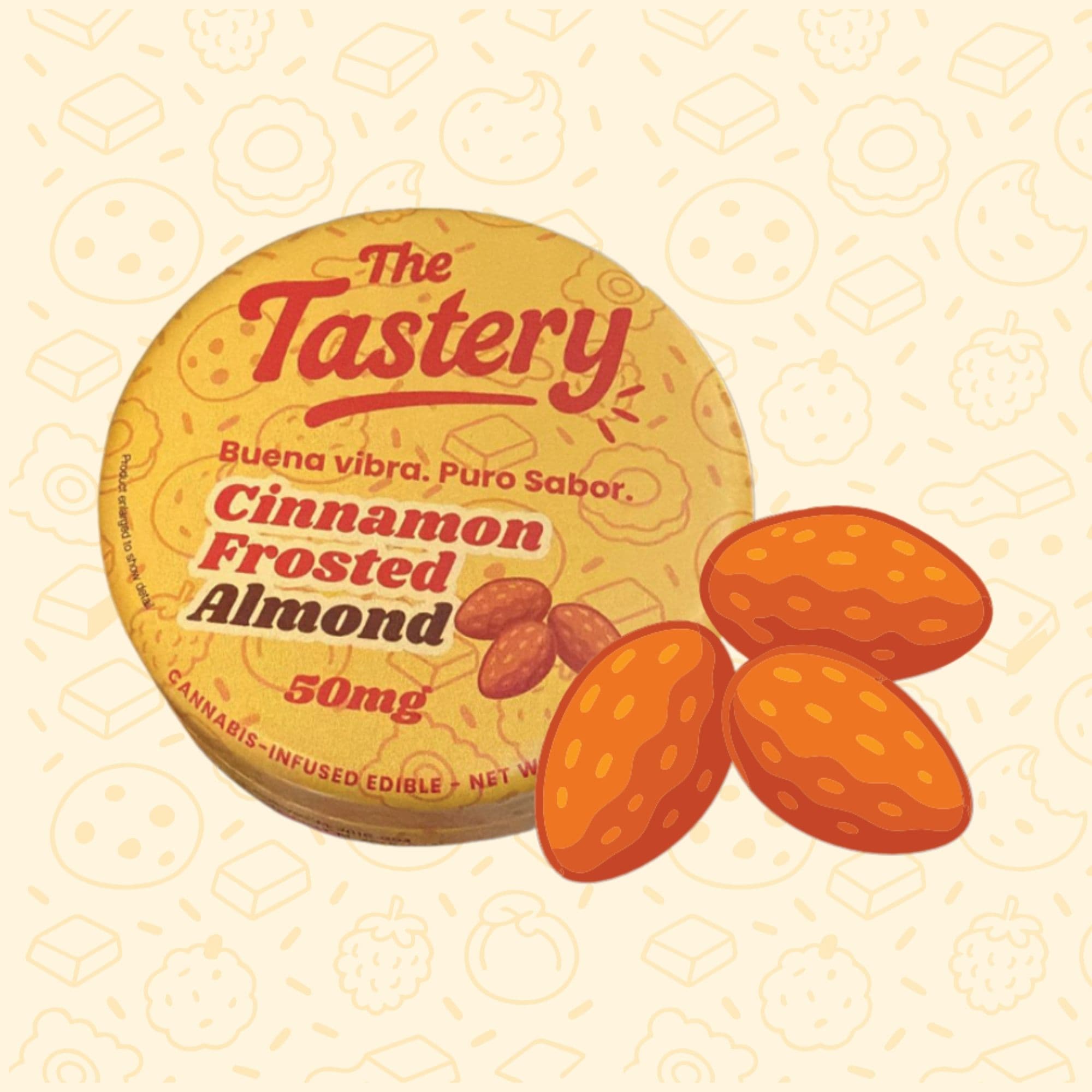 Tastery Cinnamon Frosted Almonds 50mg