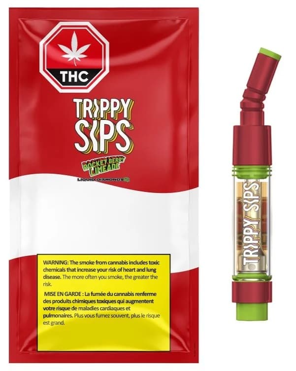 CNB Trippy Sips - Rocket Berry Limeade Liquid Diamond Vape Cartridge - Sativa - 0.95g