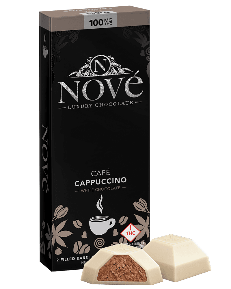 Nove Nove Cafe Cappuccino Milk Chocolate Bar 100mg (H)