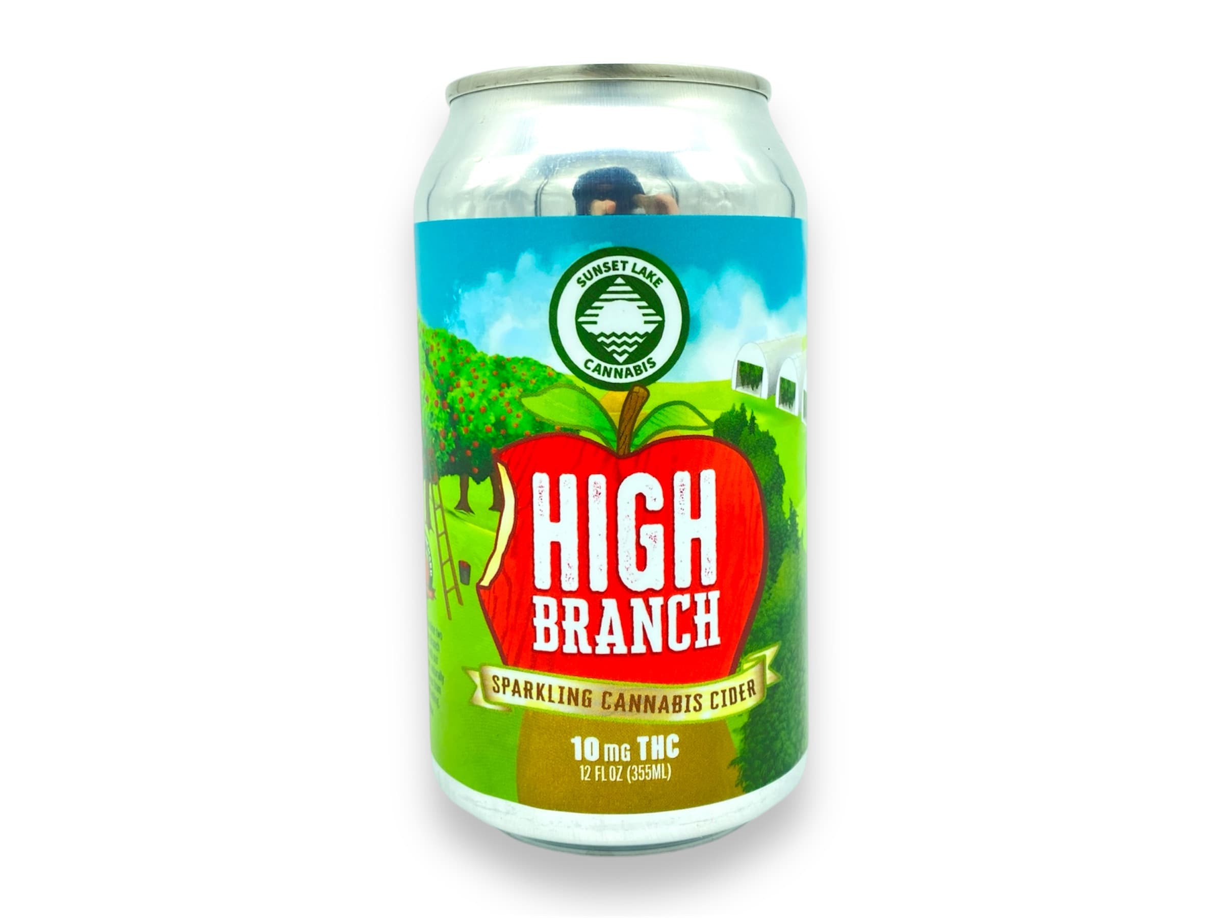 Sunset Lake High Branch Sparkling Apple Cider | 10MG THC
