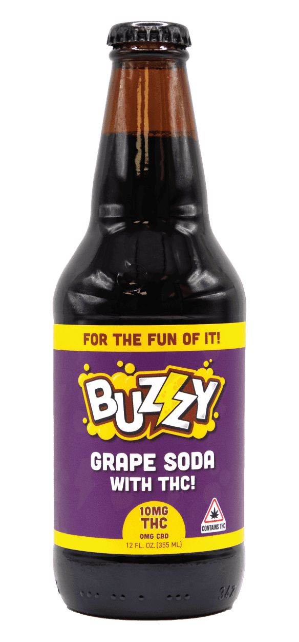 Buzzy Beverages Drink Grape Soda 10mg