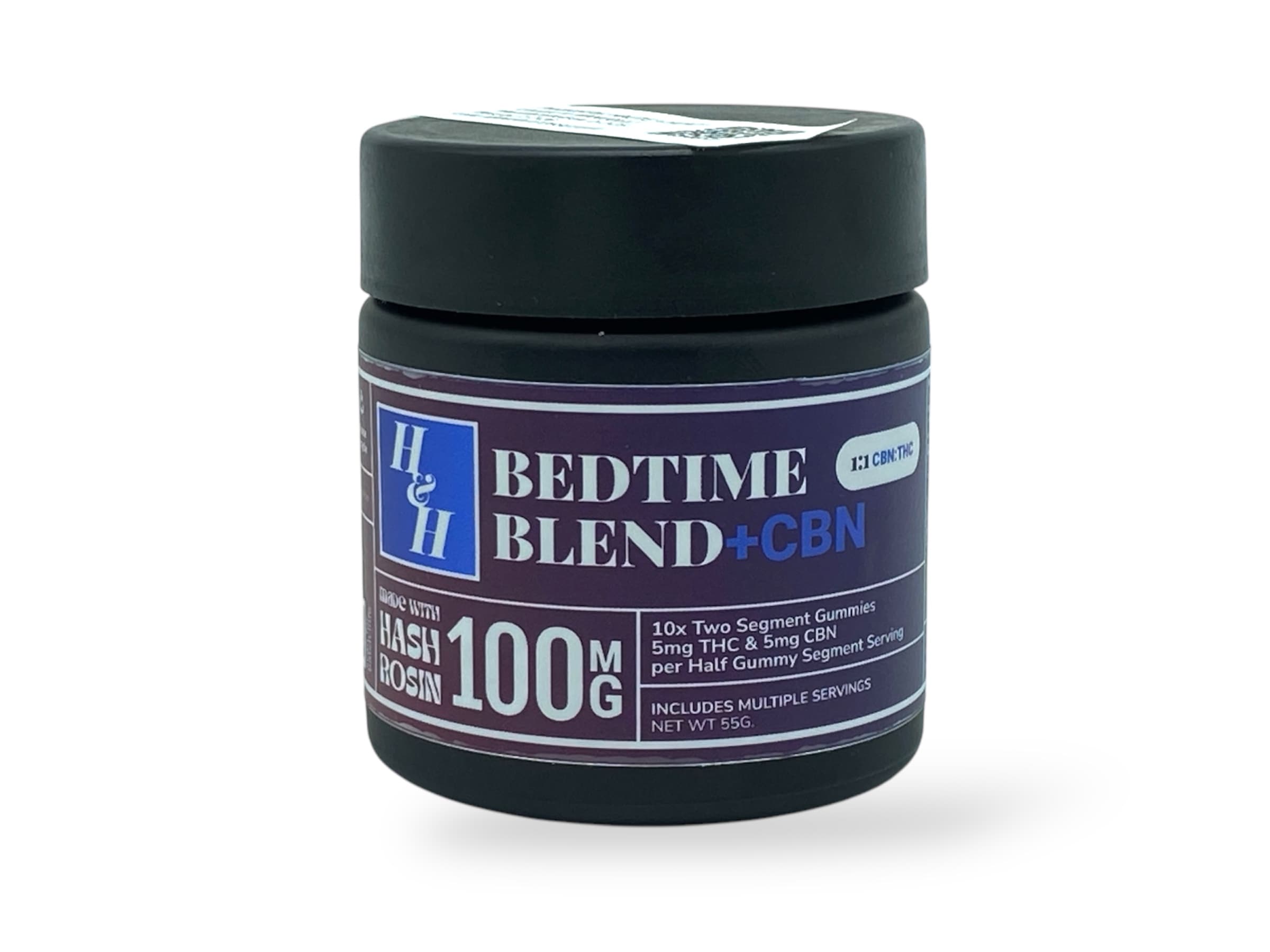 Haute & Heady Bedtime Blend 100mg Hash Rosin Gummies