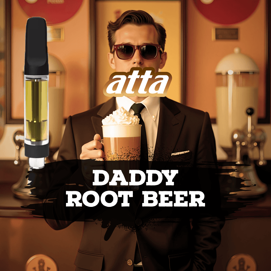 Atta Cannabis Daddy Root Beer (H) - Atta - 1g Vape Cart
