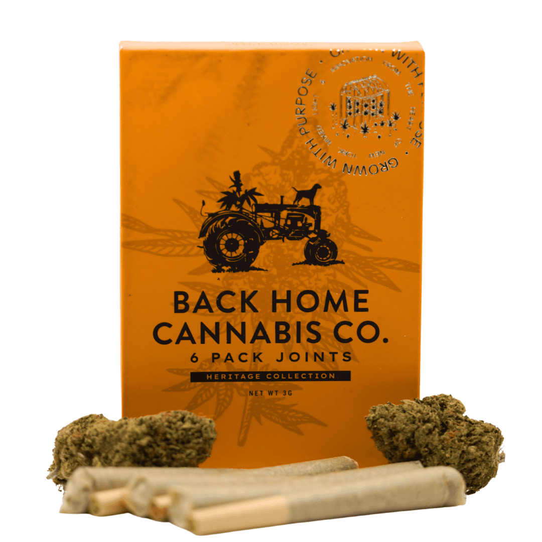 Back Home Cannabis Co. Acapulco Gold | Sativa | 6 Pack Pre-Roll | 3g
