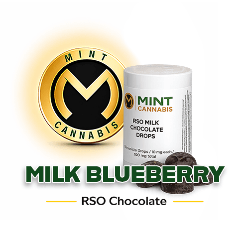 Mint Premium Chocolate Drops RSO 100mg - Milk Bleber.