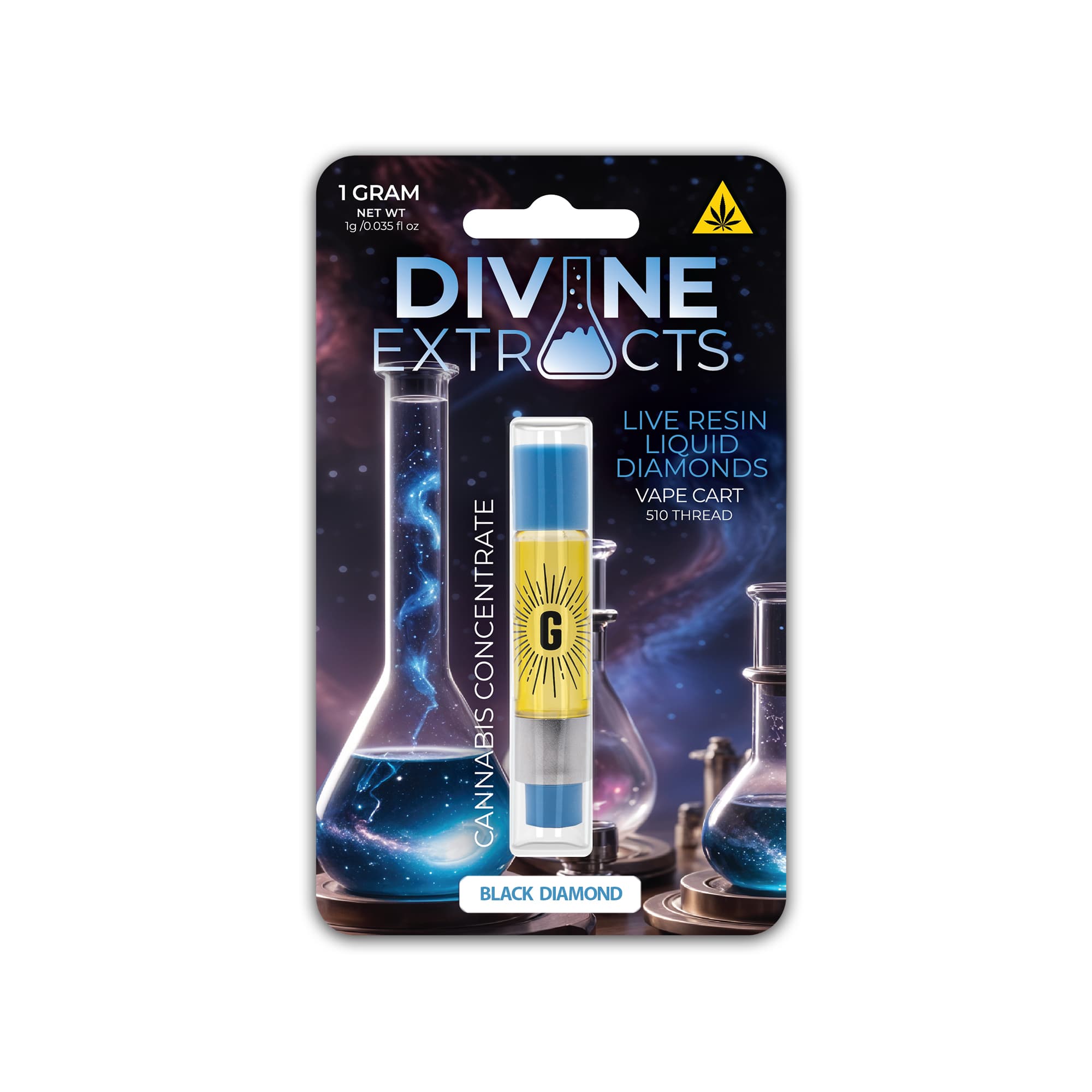 Divine Extracts Black Diamond | Live Resin Cartridge