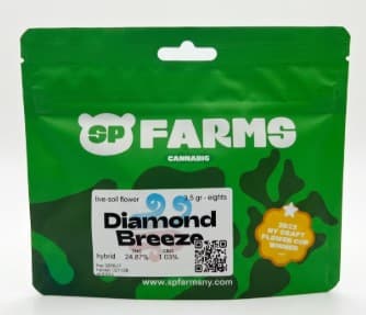 SP Farms Diamond Breeze | 3.5g | Hybrid | THC 24.87%