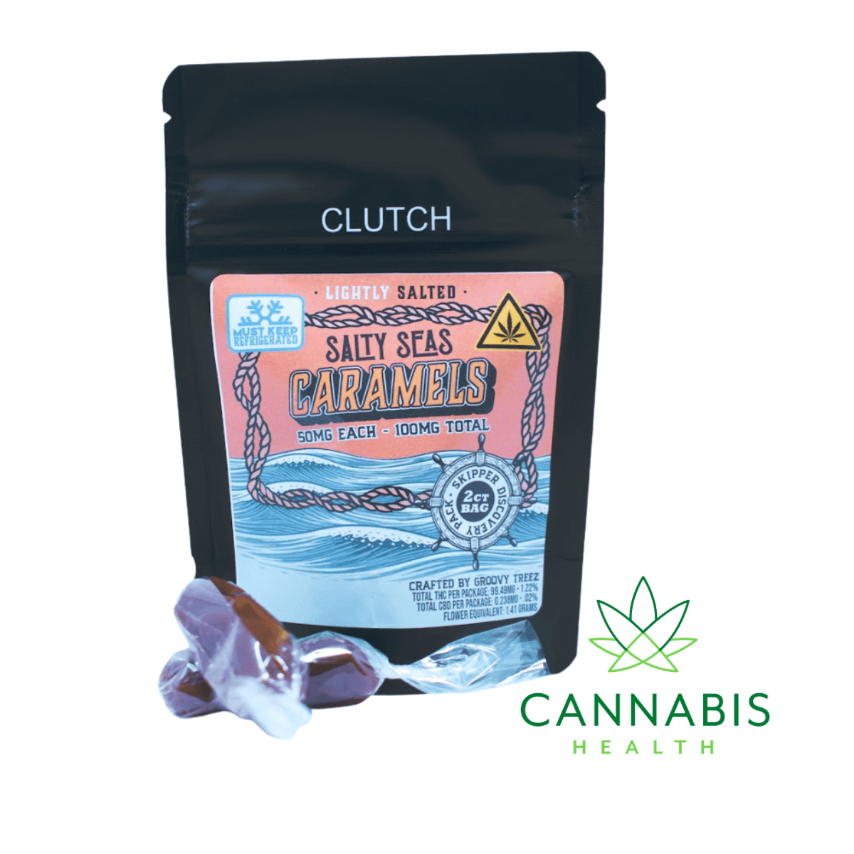 Salty Seas Salty Seas | Caramels | 2pk 50mg Caramels