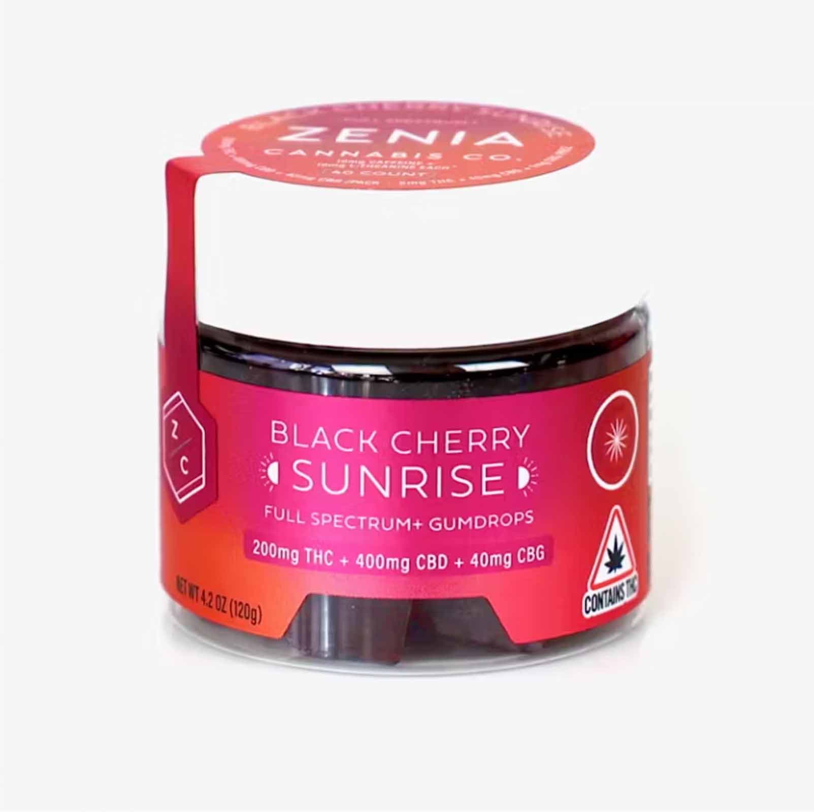 Zenia Black Cherry Sunrise Gumdrops 200mg (Sativa)