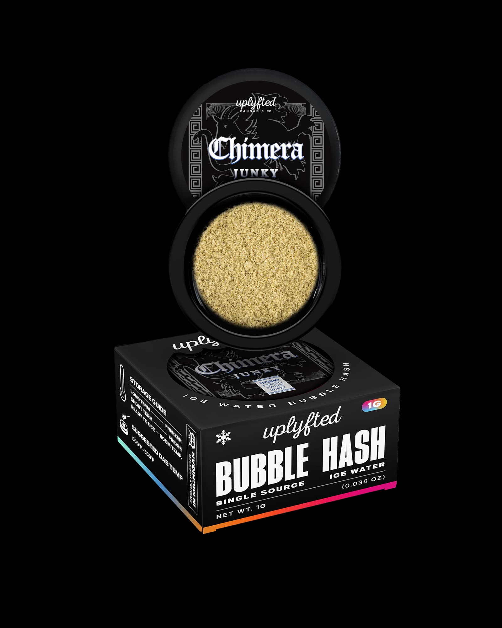 Uplyfted Cannabis Co. CHIMERA JUNKY BUBBLE HASH 1G