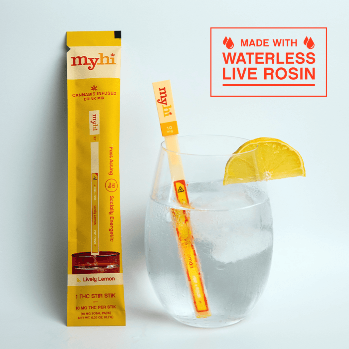 MYHI Lively Lemon - Beverage Stir STIKs - 3 count (30mg) Beverages