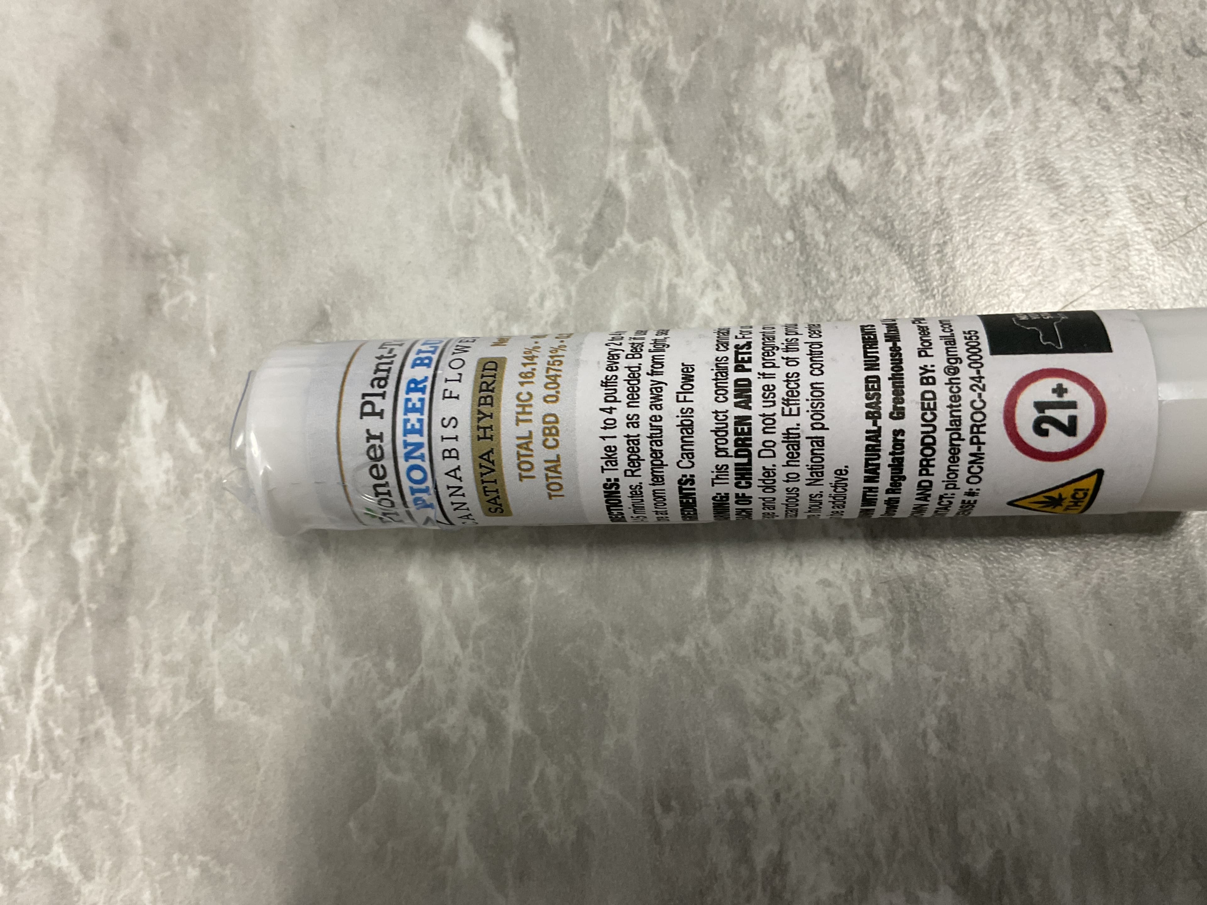 Pioneer Plant Tech PIONEER BLUEBERRY | .5 GRAM PRE-ROLL