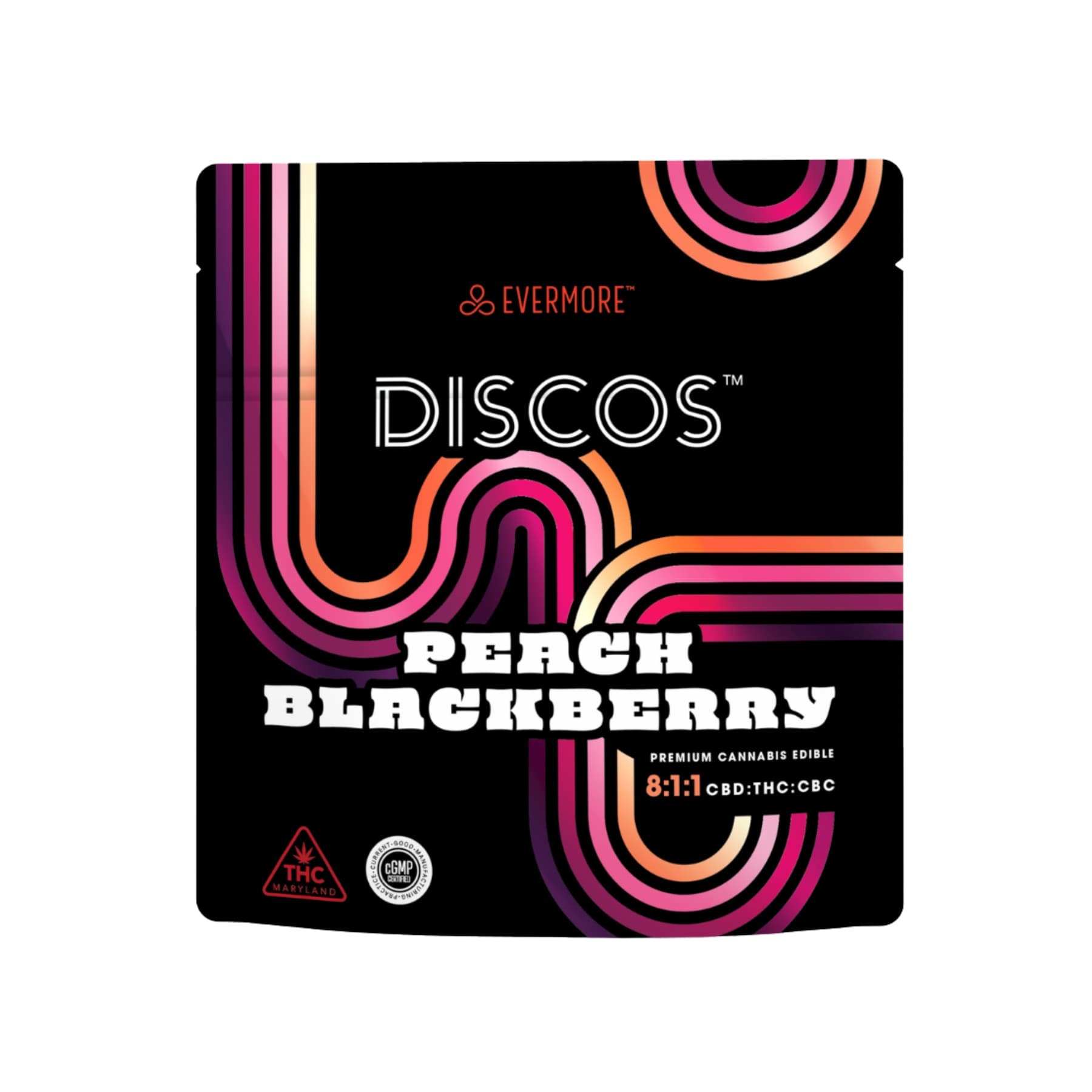 Discos Peach Blackberry | 8:1:1 (CBD:THC:CBC) | 10mg