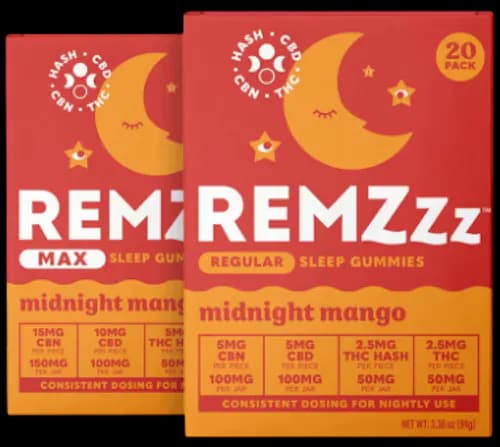 REMZzz Midnight Mango 1:1:1 (THC: CBD:CBN) | 20mg | Gummy 4 Pack