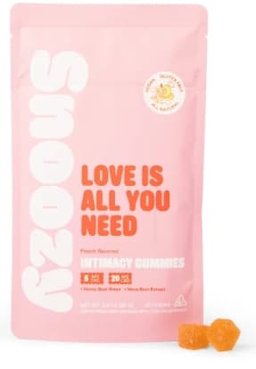 Snoozy Peach Love Is All You Need | Intimacy Gummies 20pk 100mg