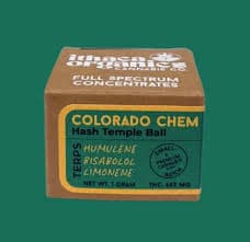Ithaca Organics Cannabis Co. Colorado Chem Hash Temple Ball - 1g