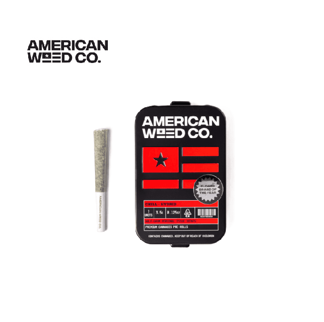 American Weed Co. APPLES AND BANANAS 3.5G 7 PACK DIAMOND INFUSED PREROLLS