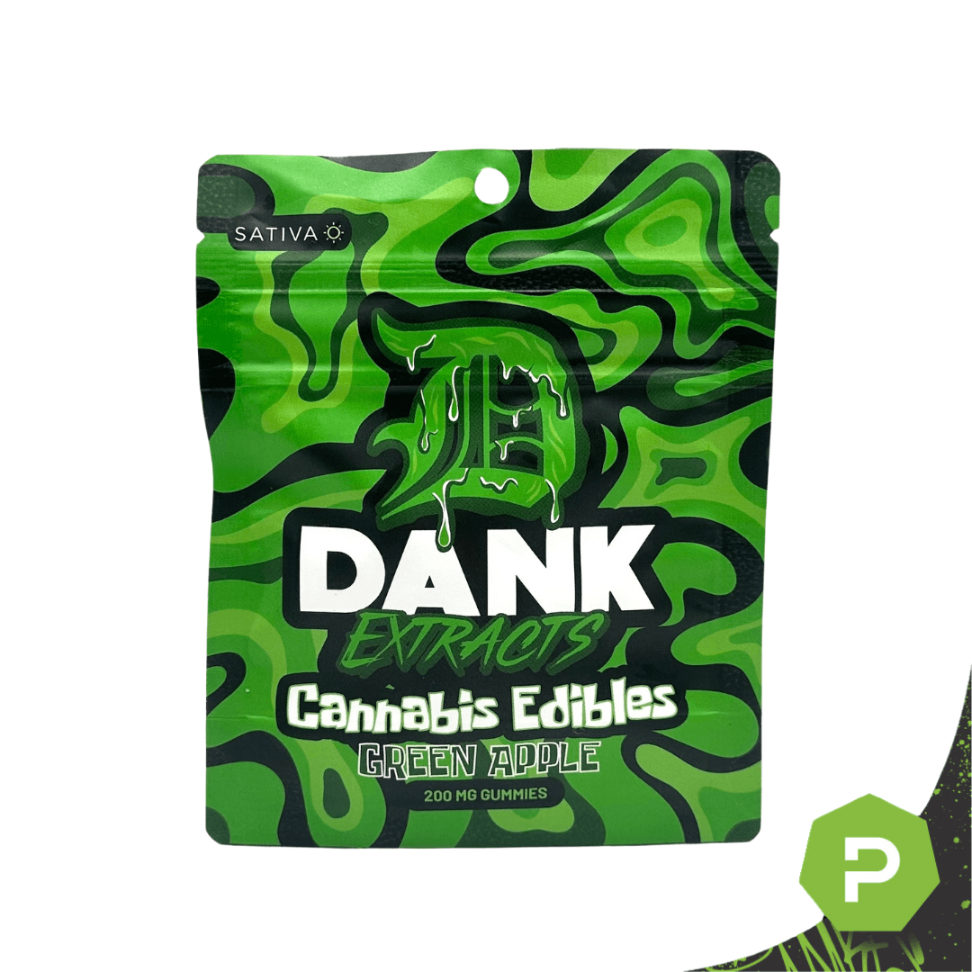 Dank Extracts Green Apple Gummies