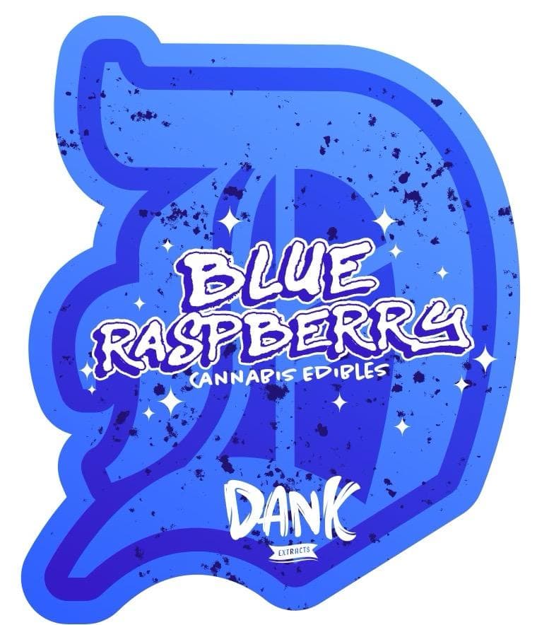 Dank Extracts Dank Extracts Blue Raspberry Gummies 200mg