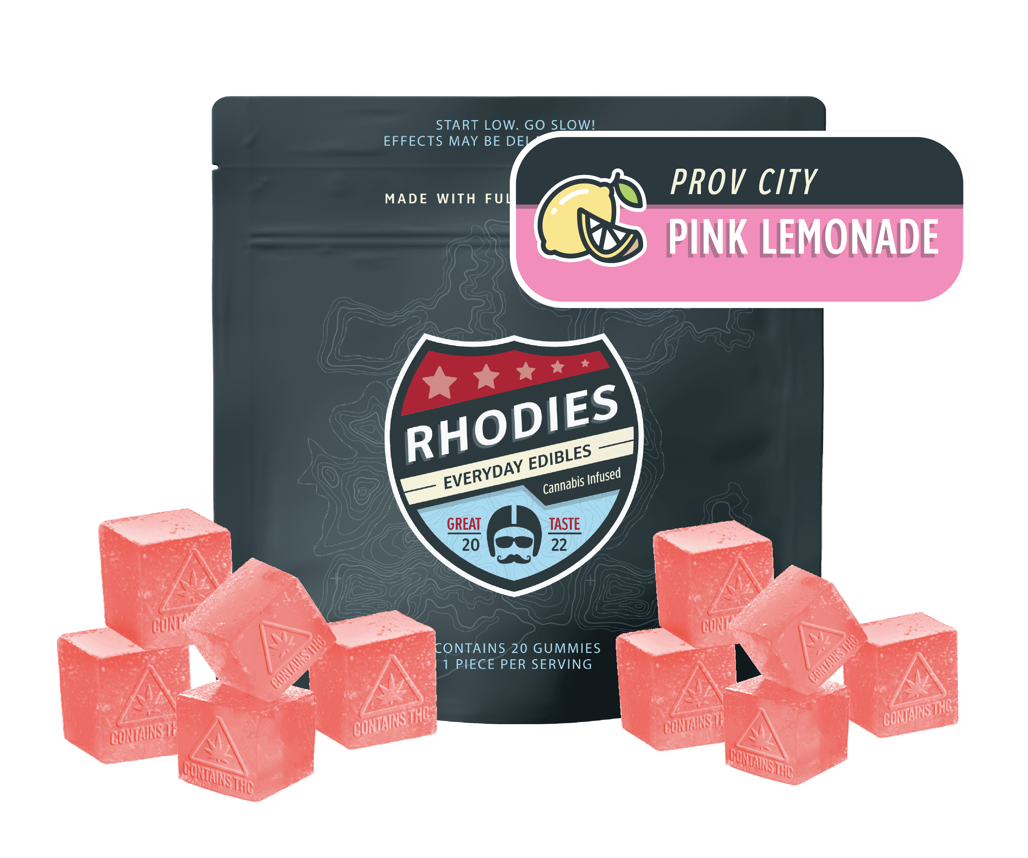 Rhodies Prov City Pink Lemonade | Gummies | 20pk