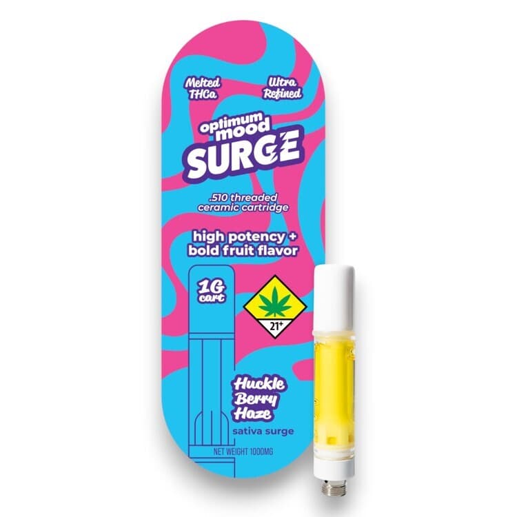 Optimum Mood Huckleberry Haze High Potency + Bold Fruit Flavor Ceramic Cartridge (Optimum Mood)