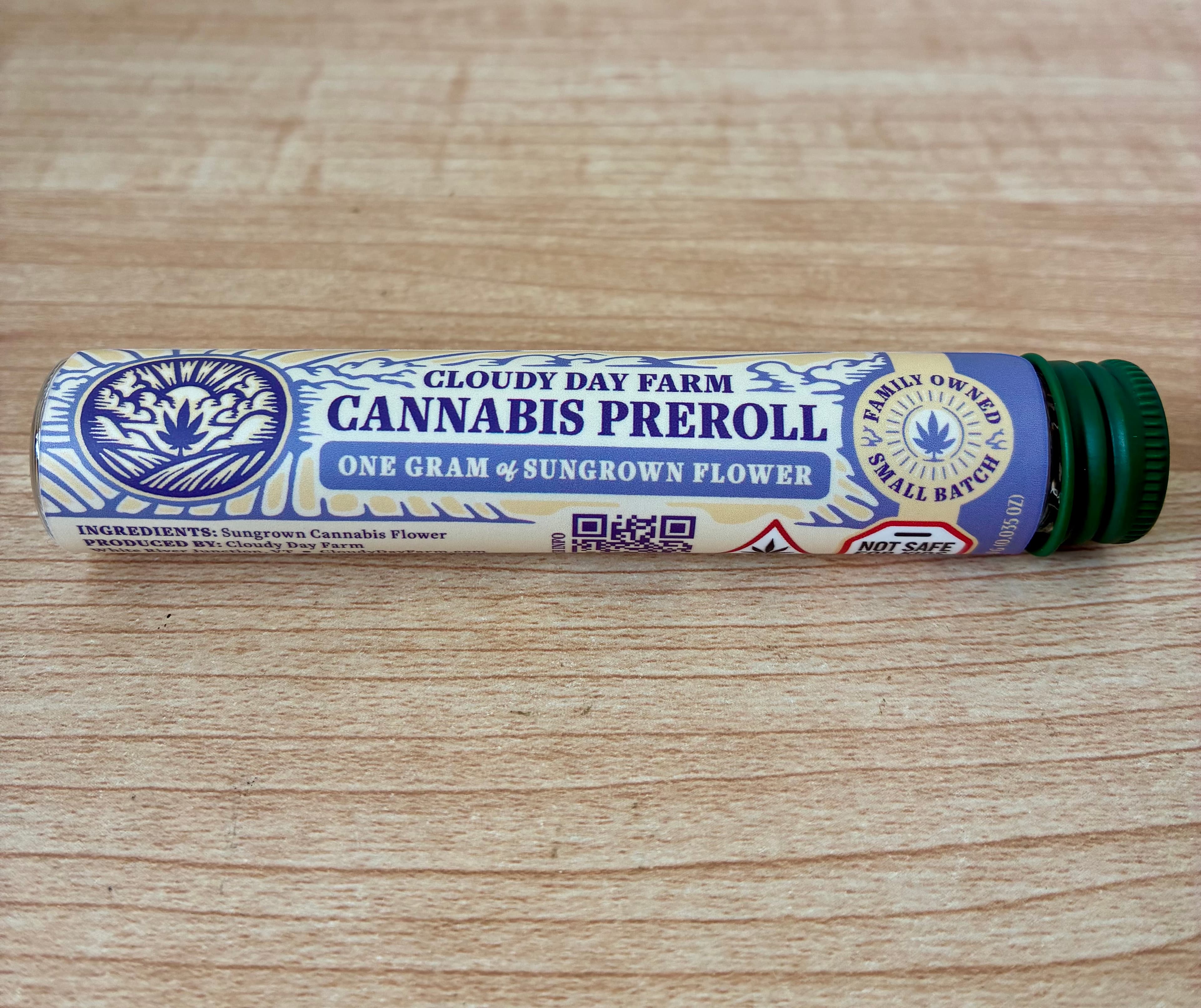 Cloudy Day Farm Purpz Preroll | Prepack Preroll