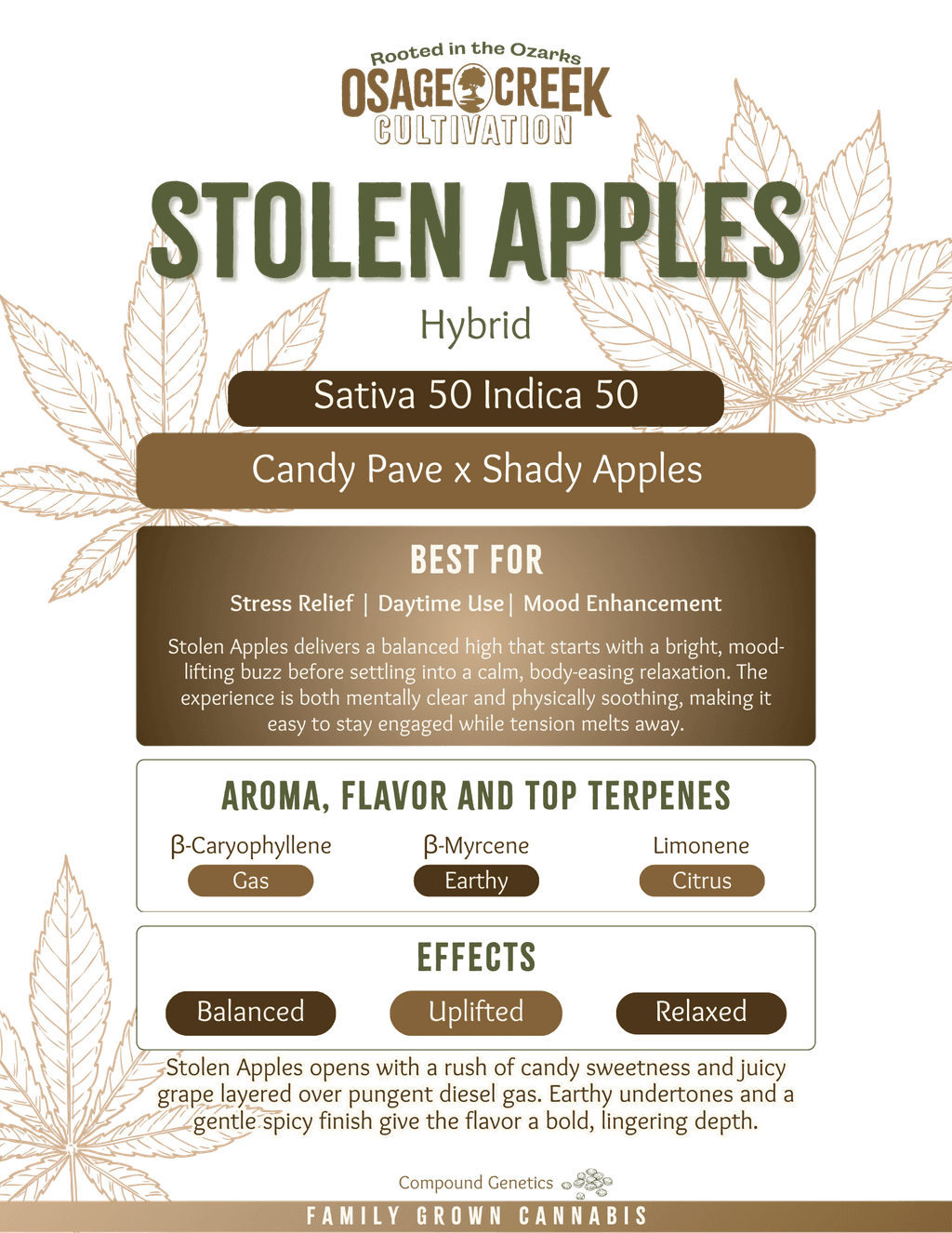 Osage Creek Cultivation Osage: Flower | Stolen Apples | 3.5g