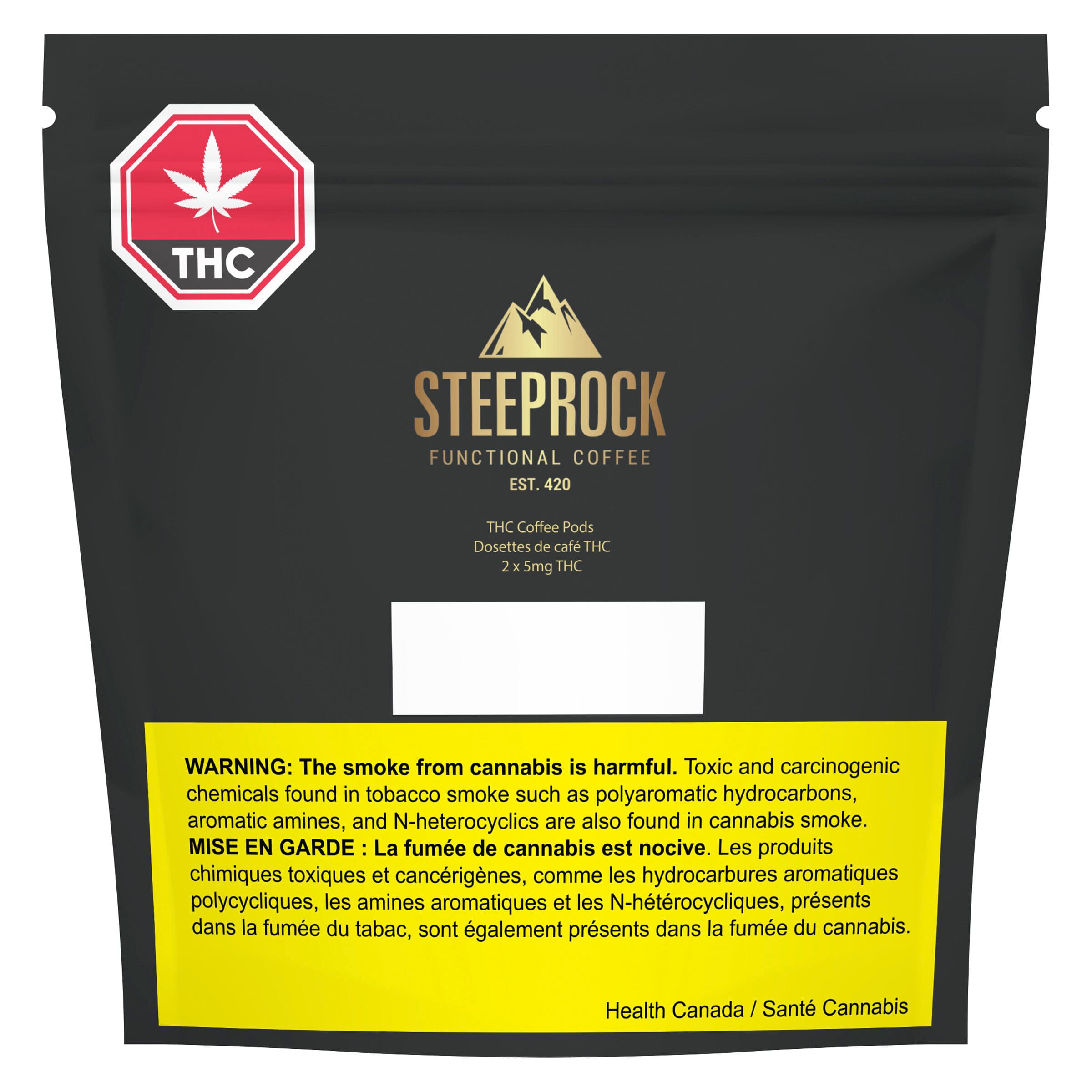 Steeprock Functional Coffee Est. 420 THC Coffee Pods 2-pack