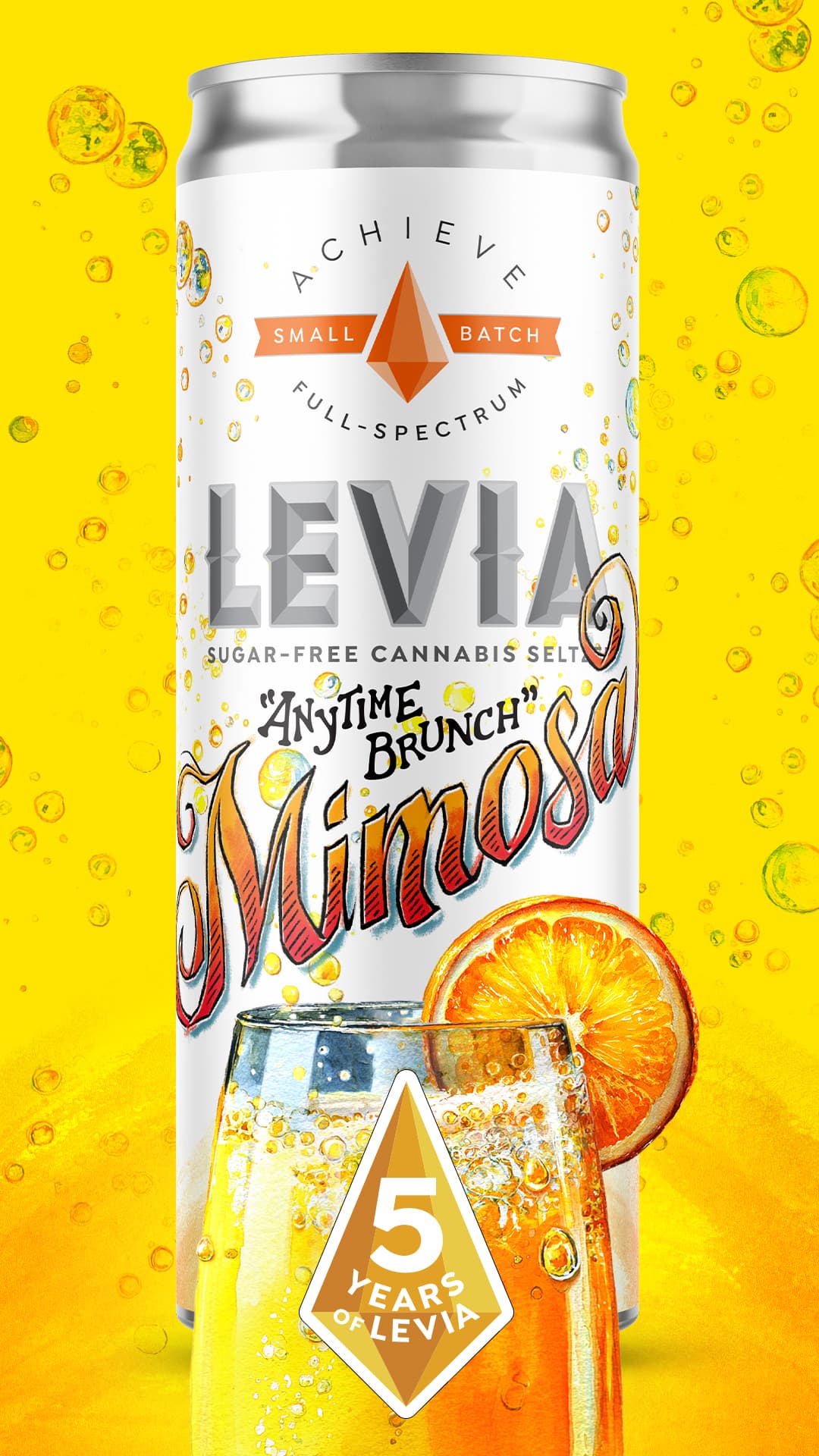 LEVIA Mimosa Achieve Seltzer | 5mg