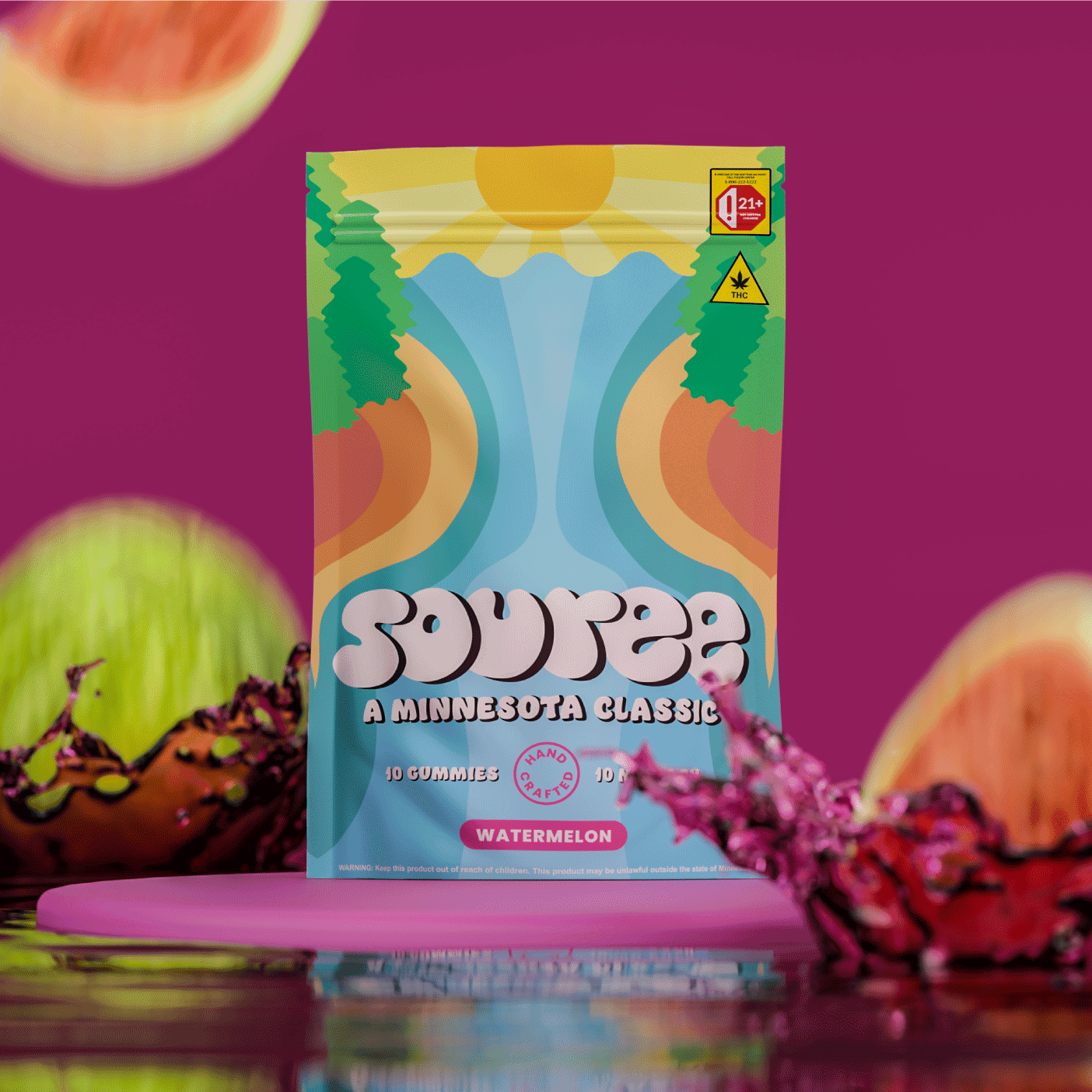 Souree Watermelon Gummies- 100mg