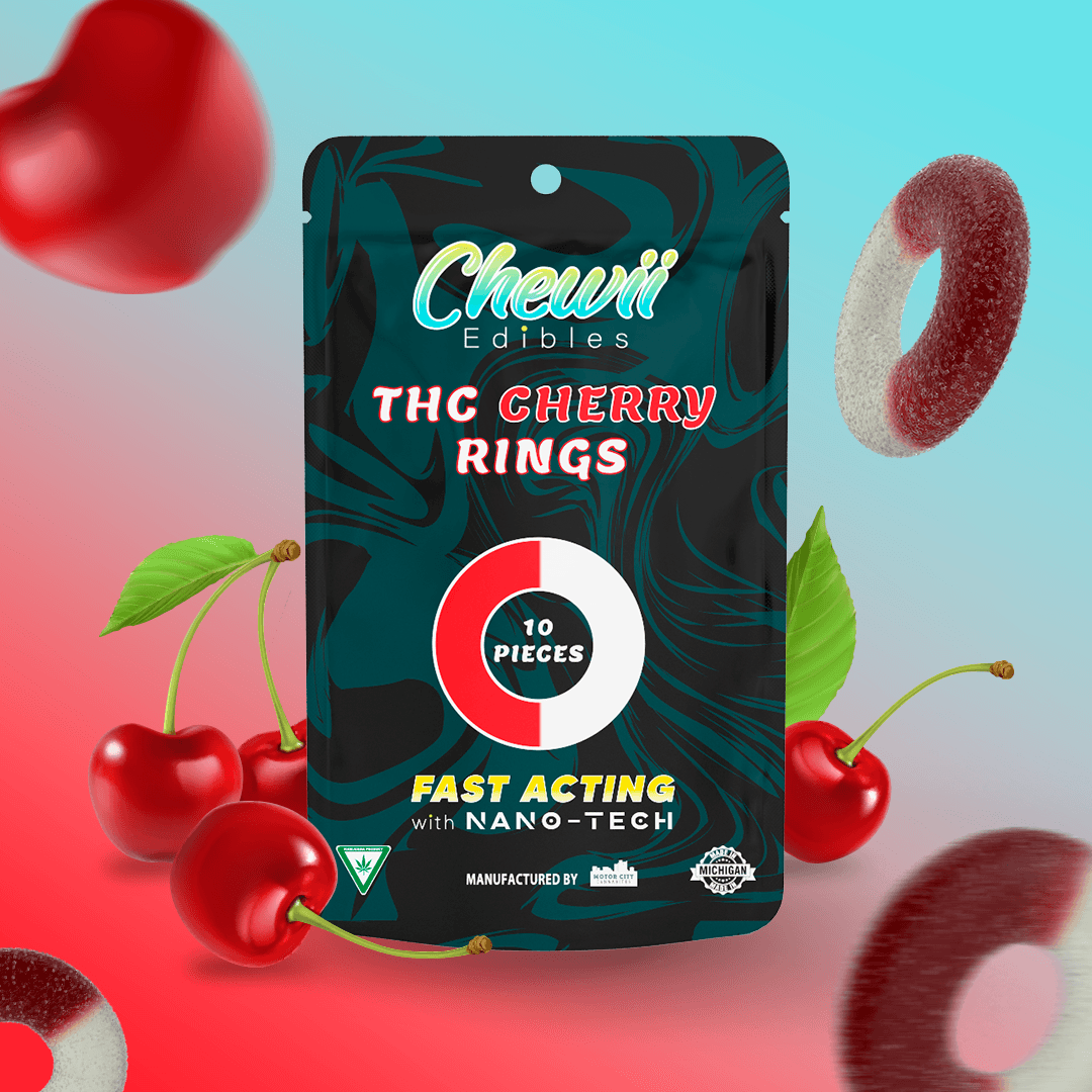 Chewii Chewii 200mg Fast Acting Rings Gummies Cherry