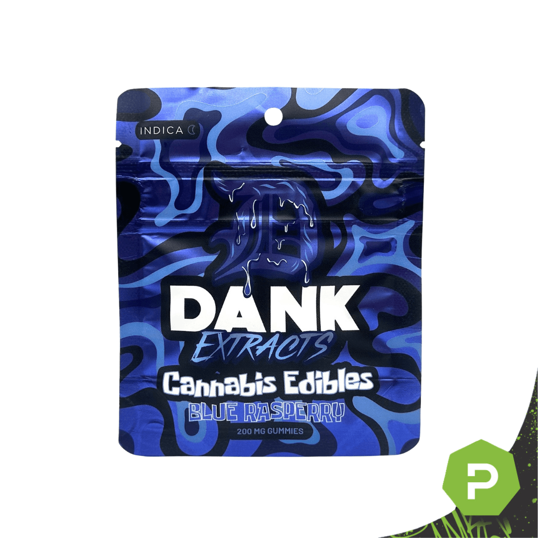 Dank Extracts Dank: Blue Razz 200mg Gummies