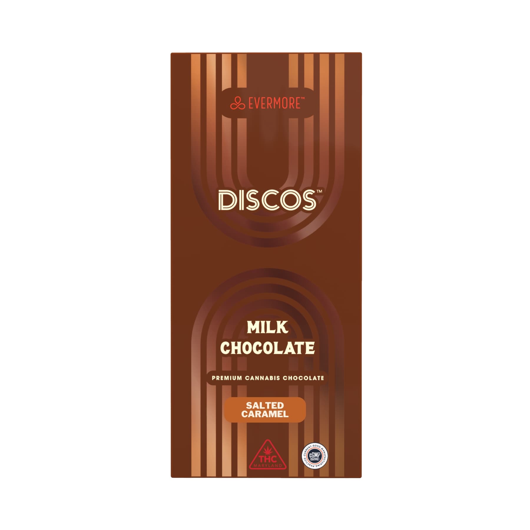 Discos Milk Chocolate w/ Salted Caramel Topping [10pk] (100mg)