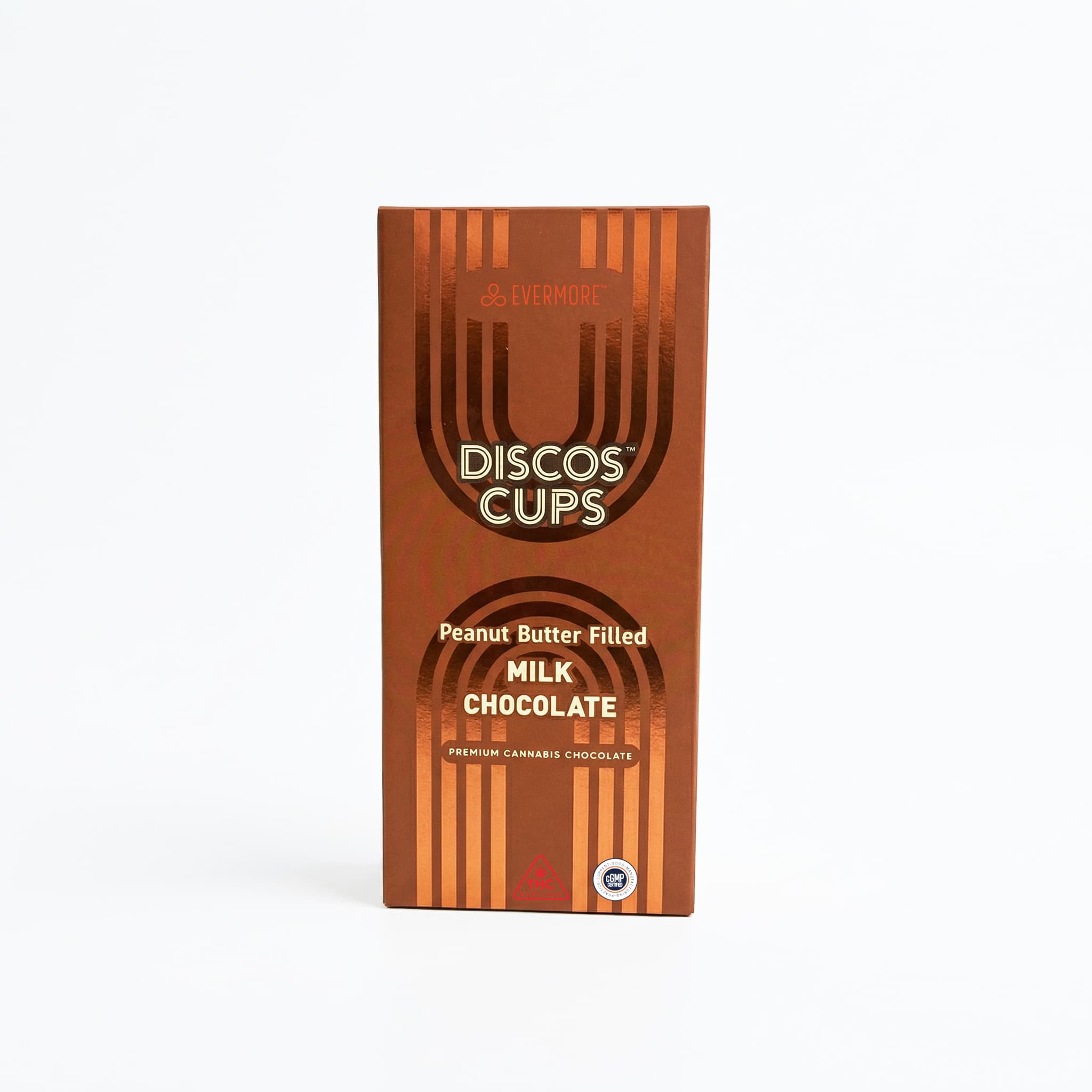 Discos Milk Chocolate Peanut Butter 10mg (10ct) - Evermore Discos Cups