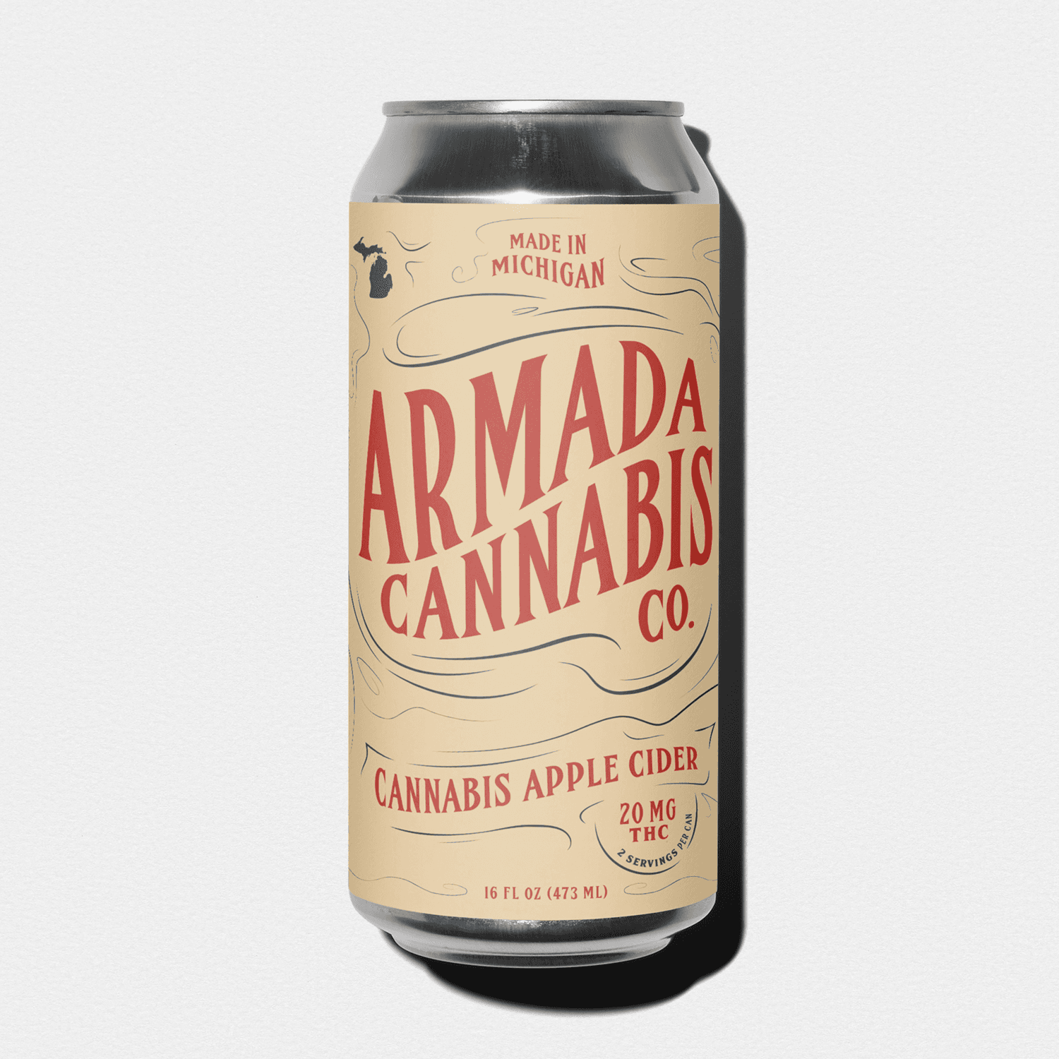 Armada Cannabis Co. Armada Cannabis Co. Sweet Apple Cider Infused Seltzer 20mg THC Beverages
