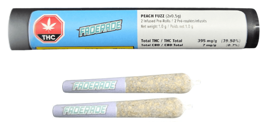 FADERADE Faderade Peach Fuzz Infused Prerolls 2x0.5g