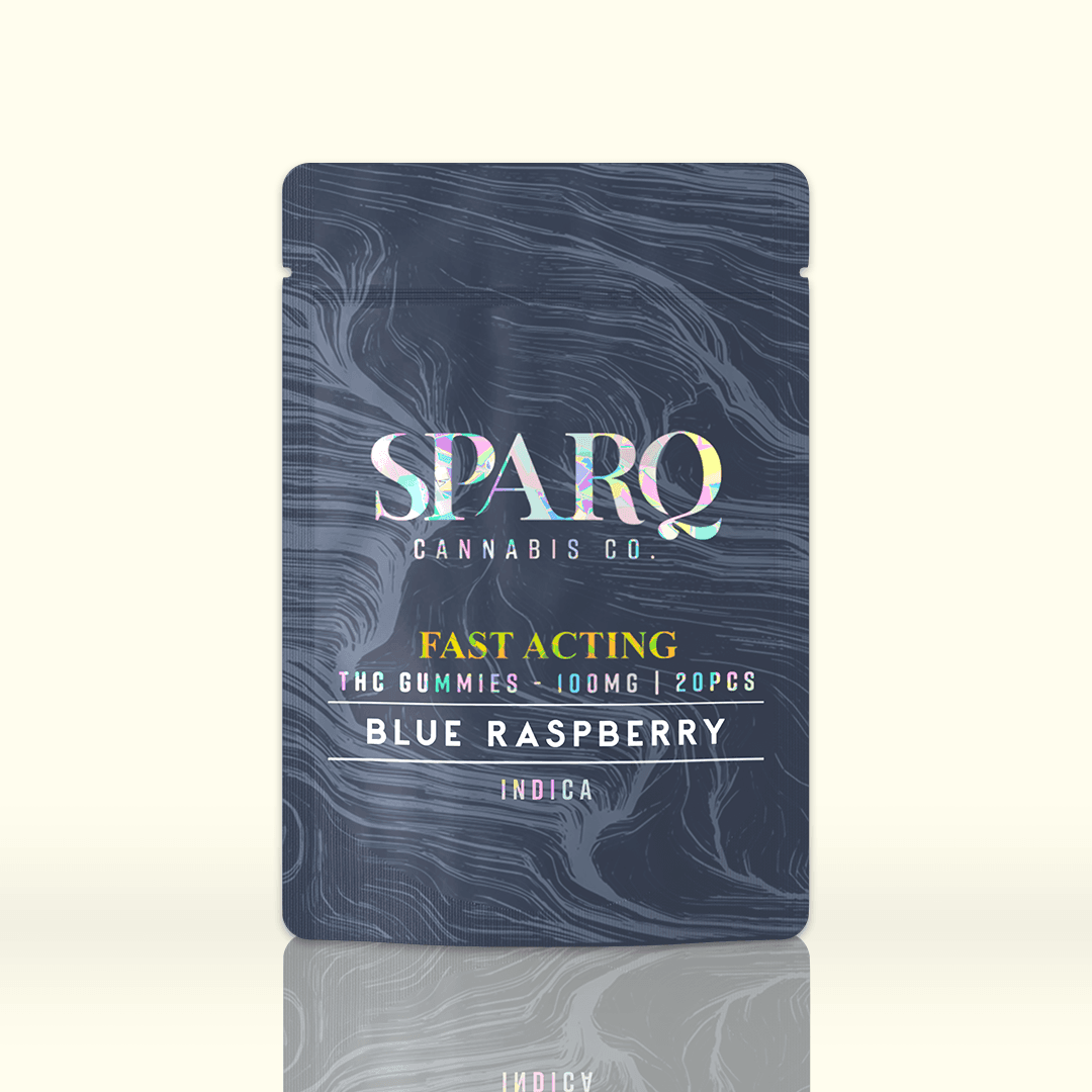 SPARQ Blue Raspberry Gummies 20-pack - 100mg