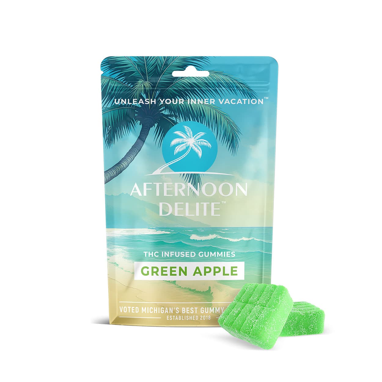 AFTERNOON DELITE 200mg Gummies - Green Apple