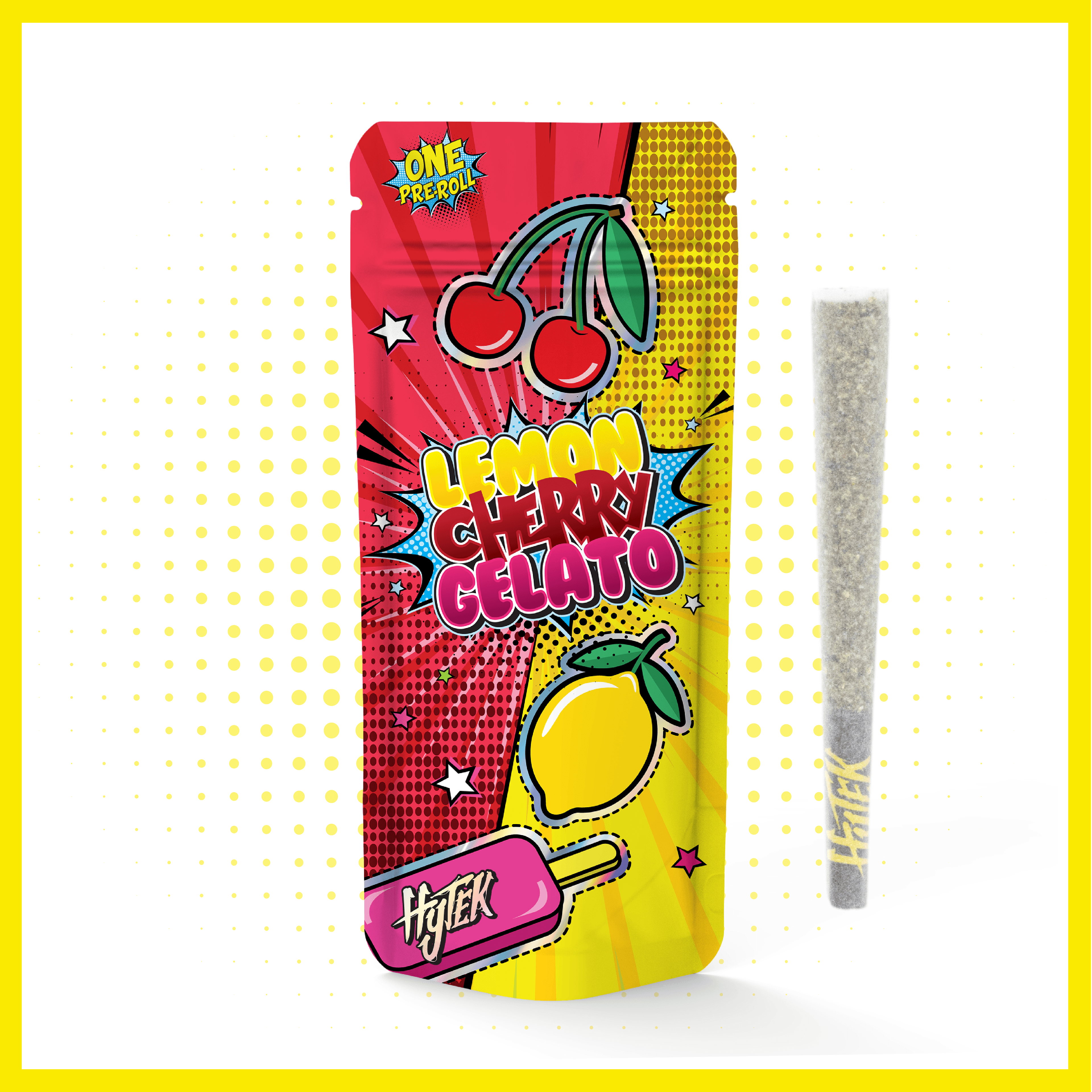 Hytek Lemon Cherry Gelato - Hytek Pre-rolls