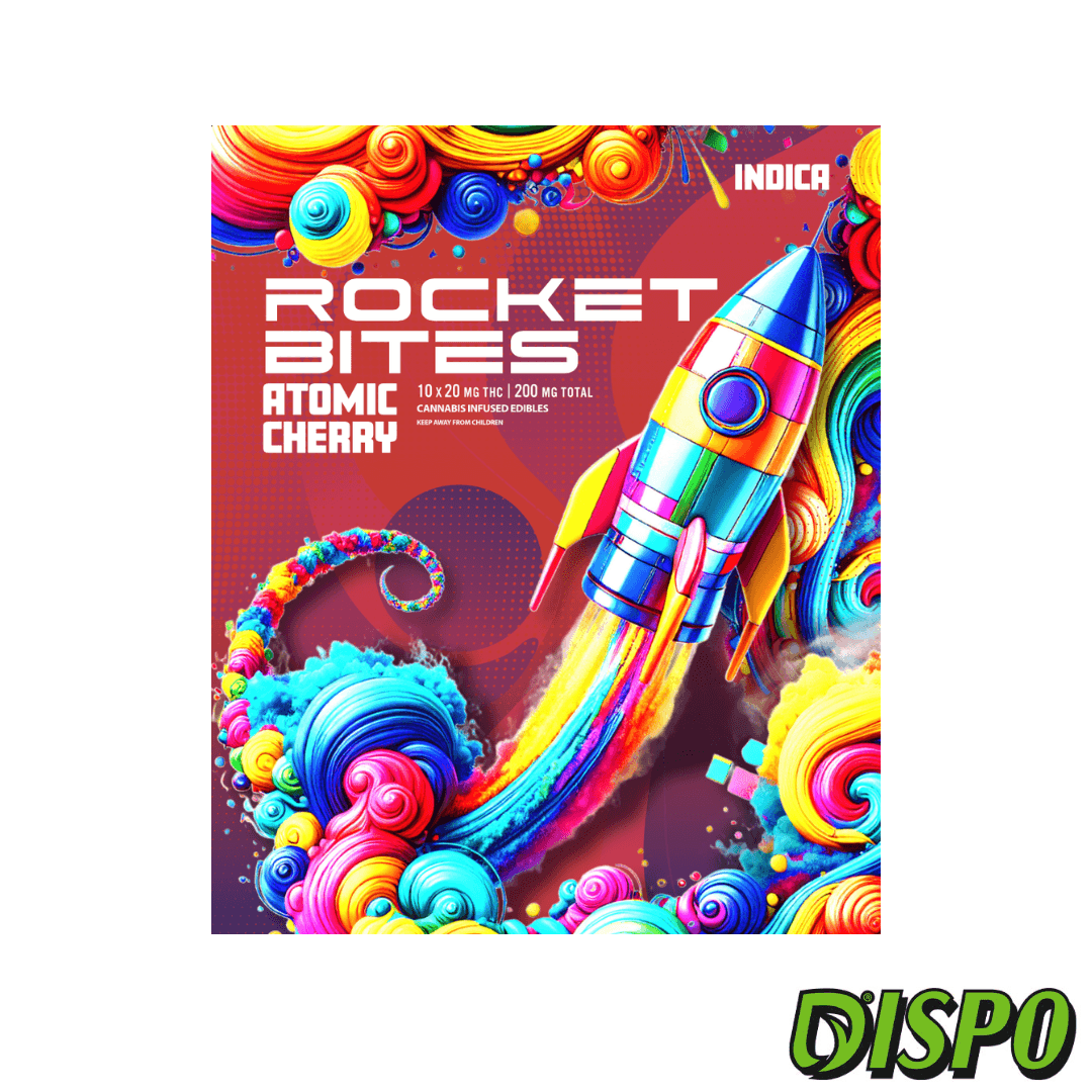 Rocket Bites Atomic Cherry | 200MG Gummies