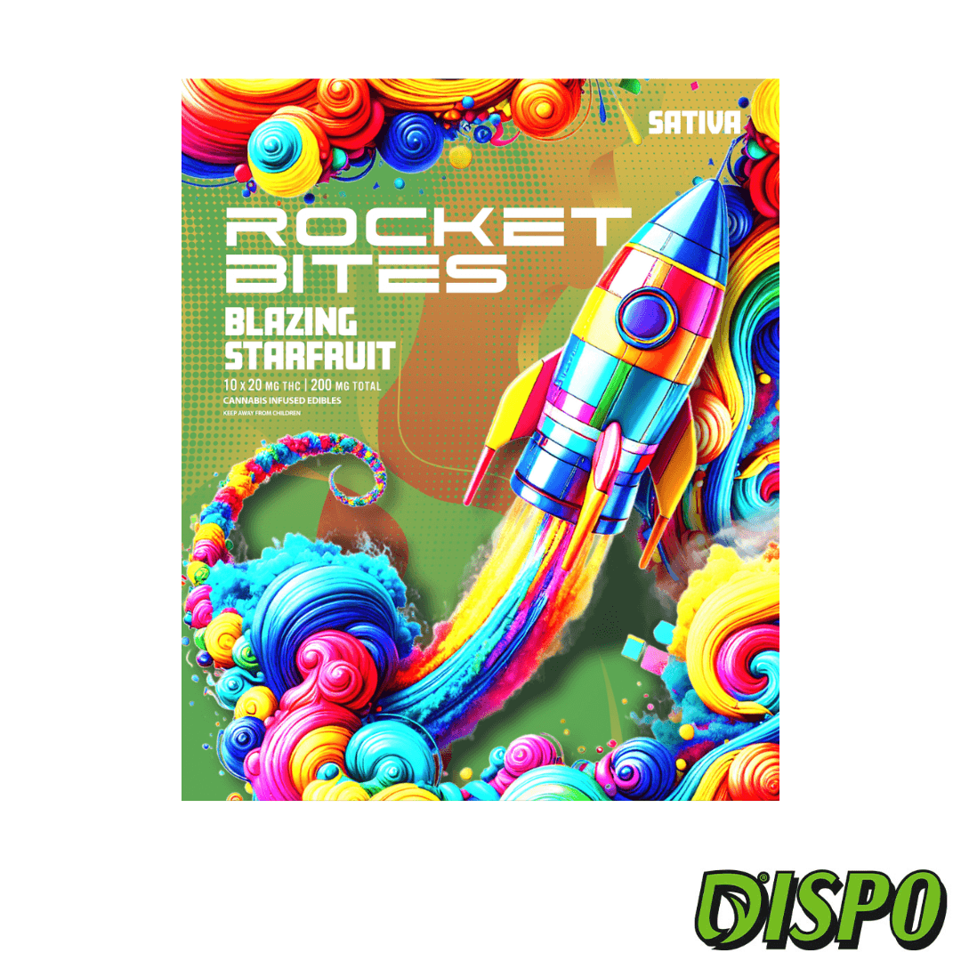 Rocket Bites Blazing Starfruit | 200MG Gummies