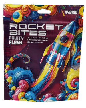 Rocket Bites Orange Sun | Gummies | 200mg (10pk)