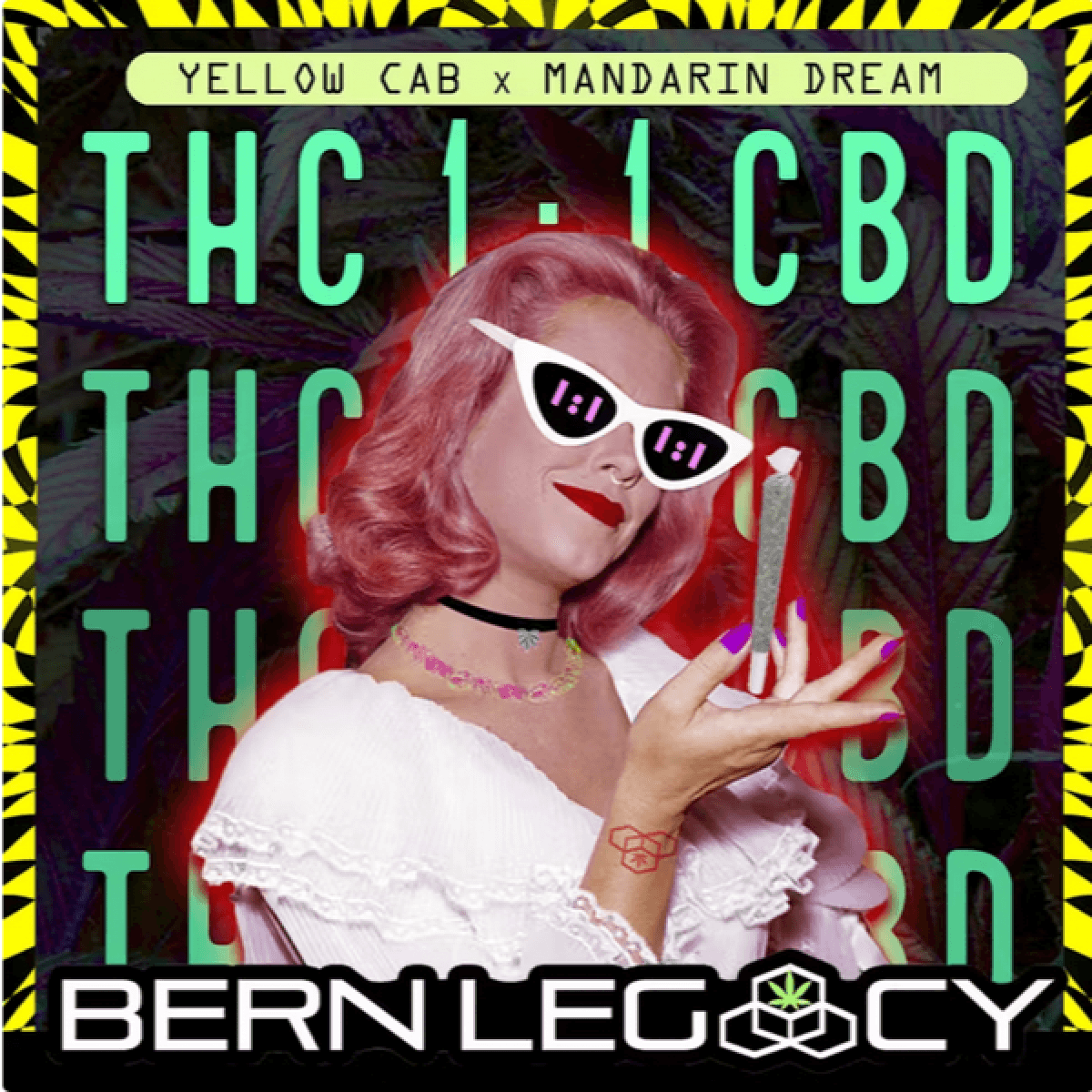 Bern Legacy Mellow Cab 1:1 THC:CBD - 1G BULK Pre-Roll