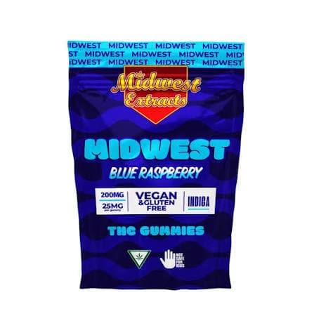 Kushy Punch 200mg Hybrid Live Resin Gummies - Blue Raspberry