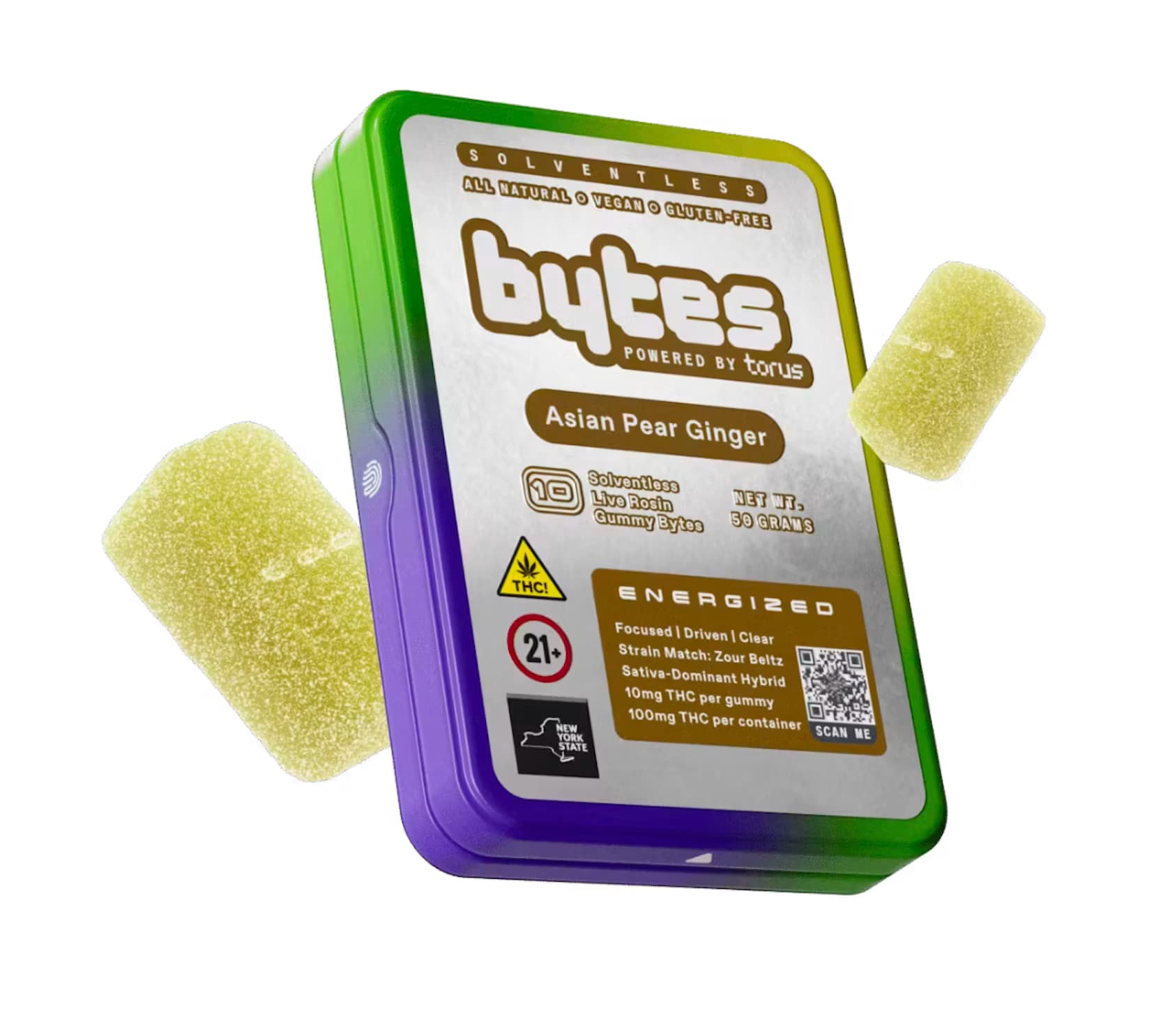Bytes Asian Pear Ginger Calm Rosin 10mg - Edible